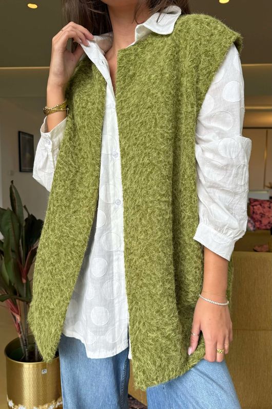 Made in Italy Norbury Gilet Olive